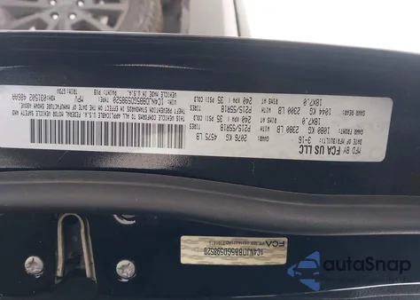 2016 Jeep Compass Sport Se из США, поврежденный, VIN 1C4NJDBB5GD598520